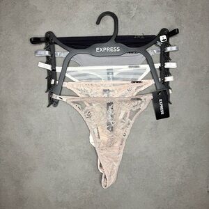 Express Multi-Color‎ Assorted Lace Thong Set of 5